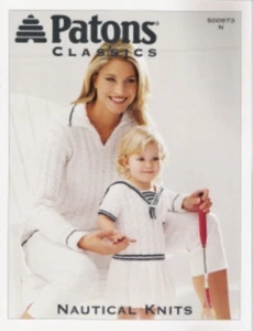 Nautical Knits Patons Pattern Book 500973 - Picture 1 of 8