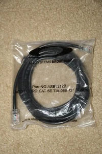 All Systems Broadband Patch Cord CAT 5E TIA-968 12 BLACK - Afbeelding 1 van 1