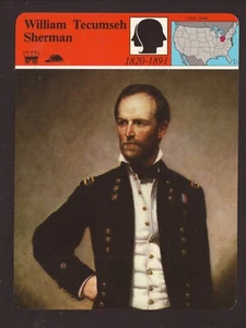 William Tecumseh Sherman--Civil War General--1979 Panarizon Card - Picture 1 of 2