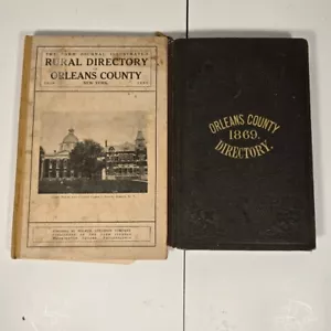 Antique Book Gazetter and Business Directory of Orleans County NY 1869 and 1918 - Picture 1 of 4
