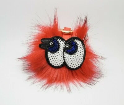 Chaveiro vermelho olhos pom-pom - Imagem 1 de 4