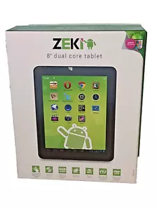 ZEKI 8" Dual Core Android Tablet 8GB Bluetooth WiFi Touchscreen APP Store Camera - Picture 1 of 12