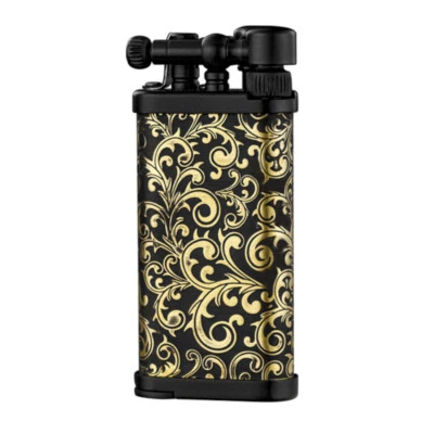 Encendedor de pipa IM Corona Old Boy antiguo negro mate arabesco 64-9535 nuevo en caja Foto 1 de 2