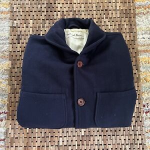Universal Works Wool Chore Coat Jacket Navy Blue Men’s Size Small S