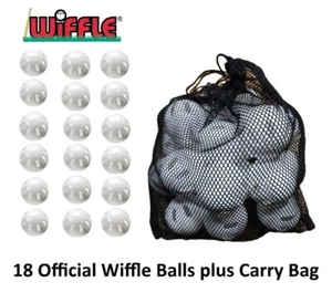 18 Wiffle® Balls Baseballs Bulk with Carry Bag - Picture 1 of 6