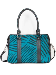 Scully Leder Handtasche Damen türkis Haar auf Wade Schultertasche B114 - Bild 1 von 2