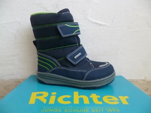 Richter Jungen Stiefel Stiefeletten Boots Winterstiefel Schneestiefel blau NEU! - Bild 1 von 9