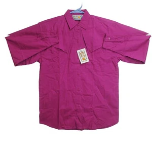 Gordon & James Fuscia Pink Long Sleeve Country Western Cowgirl Button Up Shirt - Picture 1 of 12