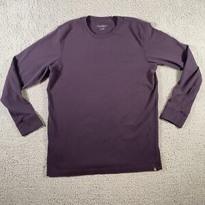 Eddie Bauer Legend wash T-shirt Men's TL Purple Long Sleeve Crew Neck Cotton