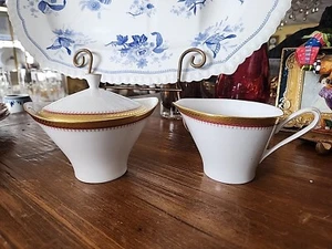 Rare Hutschenreuther Sugar Bowl & Creamer " 03887 " Germany - Picture 1 of 11