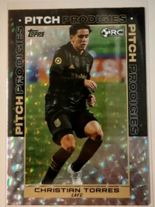 2021 Topps MLS Soccer CHRISTIAN TORRES Icy White Foil Card #200 RC LAFC - Picture 1 of 2