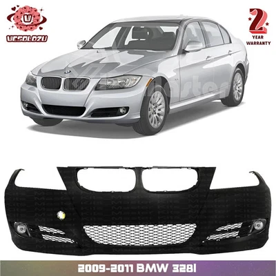 Front Bumper Cover & Fog Light Assembly For 2009-2011 BMW 328i Sedan Wagon - Image 1 of 4