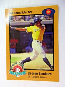 1998 ARIZONA FALL LEAGUE PROSPECTS GOLD CARD #2 GEORGE LOMBARD - Picture 1 of 2