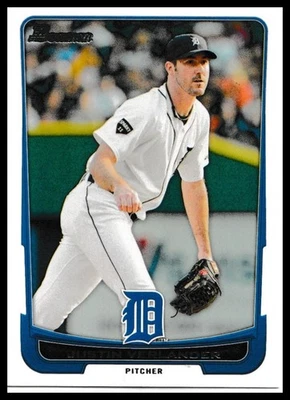 Bowman #77 Justin Verlander 2012 Tigres de Detroit Foto 1 de 2