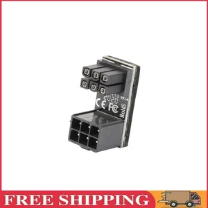 ATX 6 Pin Buchse auf Stecker, 180 Grad nach oben abgewinkelter Adapter für Grafi - Bild 1 von 9