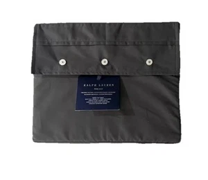 Ralph Lauren Organic Cotton PERCALE LOFT GREY Flat Sheet - QUEEN $175 (W-1) - Picture 1 of 2