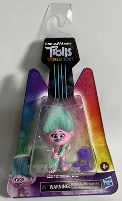 Trolls DreamWorks World Tour Satin, Collectible Doll Guitar Hair Clip NIB - Image 1 of 4