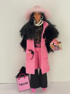 Barbie doll with handmade designed luxury pink clothes fashion accessories 44 - Picture 1 of 7