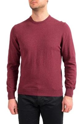 Pierre Balmain Men's Burgundy Wool Cashmere Crewneck Pullover Sweater - Image 1 of 4