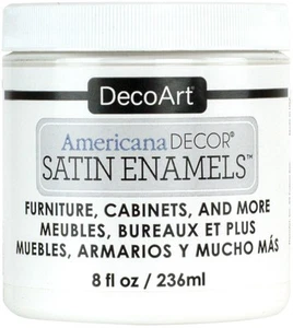 3 Pack - DecoArt Americana Decor Satin Enamels 8oz-Pure White - ADSA-02 - Picture 1 of 5