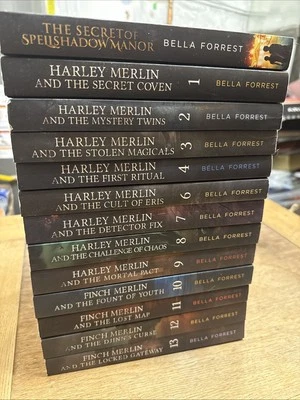 LOT of 12 + 1 Harley & Finch Merlin Bella Forrest Series Paperback Books - VG - Image 1 of 4