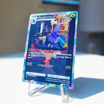 Garchomp Pokemon Pocket Custom Card TCG Holo Space Time Smackdown Holographic - Image 1 of 2