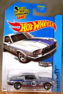 2014 Hot Wheels Walmart #13 Zamac #98 HW City-Mustang 50th '67 CUSTOM MUSTANG - Picture 1 of 5