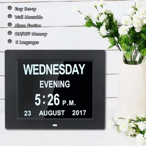 Date Large Time LCD Screen Table Digital Clock Calendar Home Decor Alarm Clock - Picture 1 of 14
