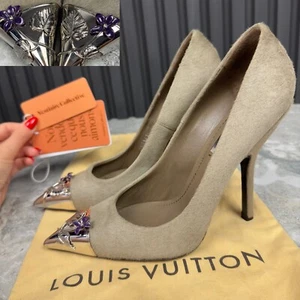 Louis Vuitton Pumps High Heels Ponyhaar Grau 38,5 EUR oder 8,5 US * - Bild 1 von 24