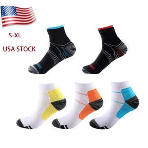 S-XL Calcetines de compresión deportivos al aire libre Fitness Calcetines cortos elásticos Soporte para correr - Imagen 1 de 26