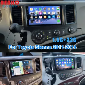 Radio FM estéreo para auto Apple CarPlay Toyota Sienna 2011-2014 Android 13 GPS BT - Imagen 1 de 14