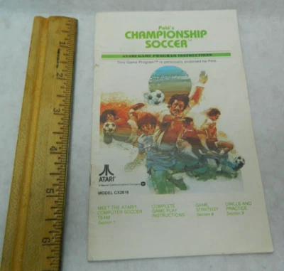 1980 Atari Pele's Championship Soccer Instructions Model CX2616. Sh1 - Image 1 of 4