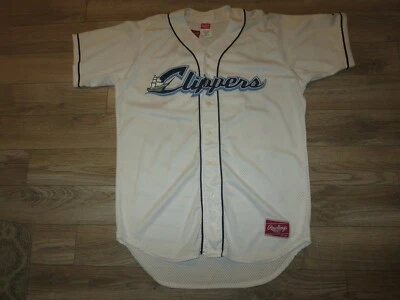 Camiseta deportiva usada de los Columbus Clippers #11 de ligas menores de la MLB usada Rawlings Foto 1 de 3