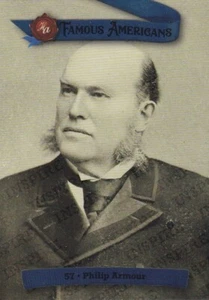 2021 FAMOUS AMERICANS INSPIRE FOIL PARALLEL - PHILIP DANFORTH ARMOUR /150 #57 - Picture 1 of 1