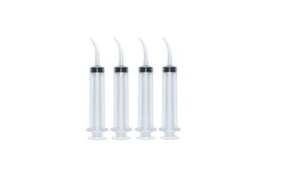 PLASDENT MONOJECT TYPE DENTAL IRRIGATION CURVED TIP SYRINGE - 412 -12CC-50/PK