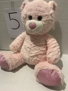 "ANIMAL ALLEY PELUCHE ROSA OSO DE PELUCHE Brillante Brillante PELUDO 2017 BONITO 🙂 16""" - Imagen 1 de 8