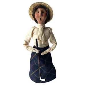 Falda a cuadros de mujer Byers Choice Christmas Caroler 2002 dorado club - Imagen 1 de 9