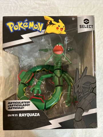 POKEMON Select ARTICULATED RAYQUAZA 6" Action Figure Series 1 New Sealed 2022 Cover