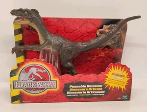 Jurassic Park III 3 2001 Hasbro Poseable Raptor Velociraptor MIP Rare - Picture 1 of 8