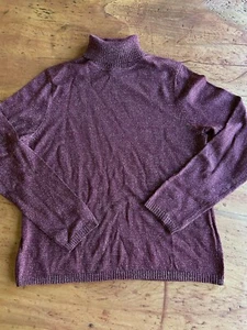 Josephine Chaus Turtleneck Sweater Long Sleeve Casual Preppy Holiday L - Picture 1 of 15
