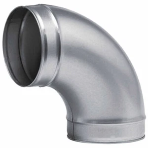 Curvas prensadas galvanizadas de extracción de carpintería 15, 30, 45, 60 y 90 grados - 80-200 mm - Imagen 1 de 14