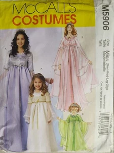 Vestidos de princesa medieval con patrón McCall's M5906 Misses tallas S-XL 8-22 - Imagen 1 de 2