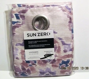 Sun Zero Colorful Room Darkening Curtain Grommet Panel 95” x X40"  - Picture 1 of 4