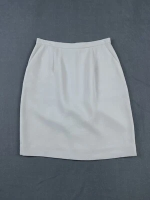 Falda Grace para mujer 8 lápices rectos ropa de trabajo marfil bolsillos  Foto 1 de 4