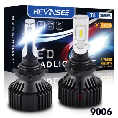 HB4 9006 LED Headlight Bulbs For Mitsubishi Lancer VIII 2007-2025 6000K Low Beam - Image 1 of 4