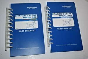 Set 2 - 1997 Flight Safety Intl. - Cessna Citation V Ultra 560 Pilot Checklists - Picture 1 of 7