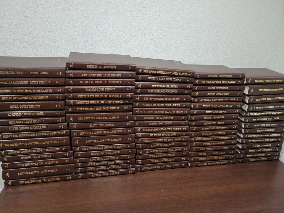 LOUIS L'AMOUR LEATHERETTE BOOKS *Choose from drop down *updated titles 10-6-2025 - Image 1 of 4