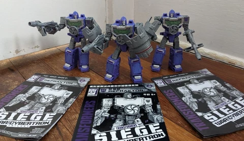 Transformers Siege Refraktor Reflector LOT OF 3 COMPLETE with instructions! Cover