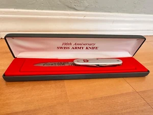 Swiss Army Knife-100th Anniversary Wenger w/Jahre Stamp & Certificate - Picture 1 of 6