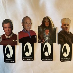 Star Trek Lot Of 4 Bookmarks Vintage 1994 